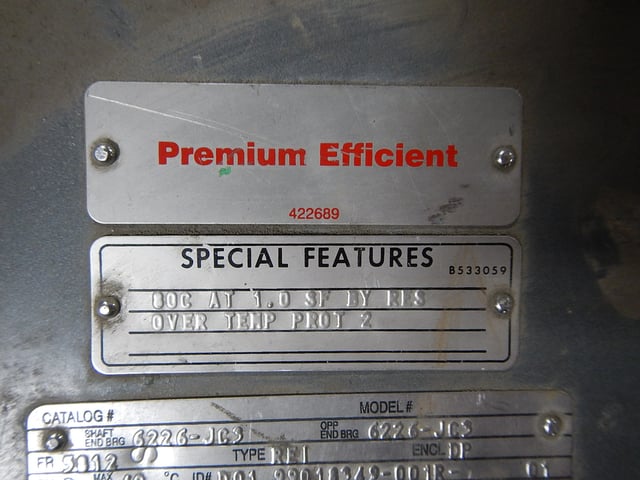 800 HP 1800 RPM U.S. Motors, Frame 5812, Drip-Proof Ball Bearing, 2300 Volts - Image 3
