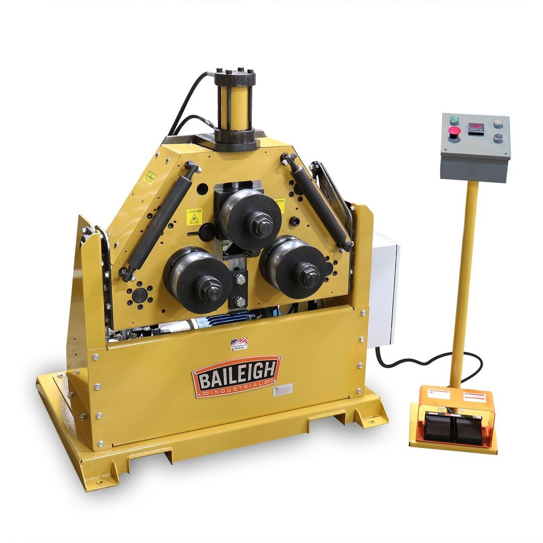 2.5" Baileigh #R-H60-HD, hydraulic roll bender, 220 V., 1-phase, 5 HP, 2.36" shaft diameter - Image 1