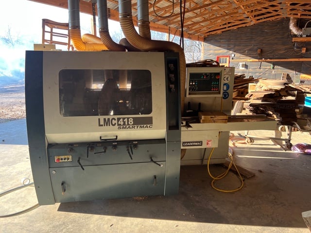 Leadermac #LMC-418S, 4-Head Moulder, 20-80 FPM, spiral head on bottom, 460 volt 3 phase, 2019 - Image 1