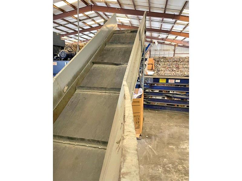 Selco #HL-12-LH, horizontal baler, 20 HP motor, 6" cylinder, 50" x 28" hopper opening, infeed conveyor - Image 7