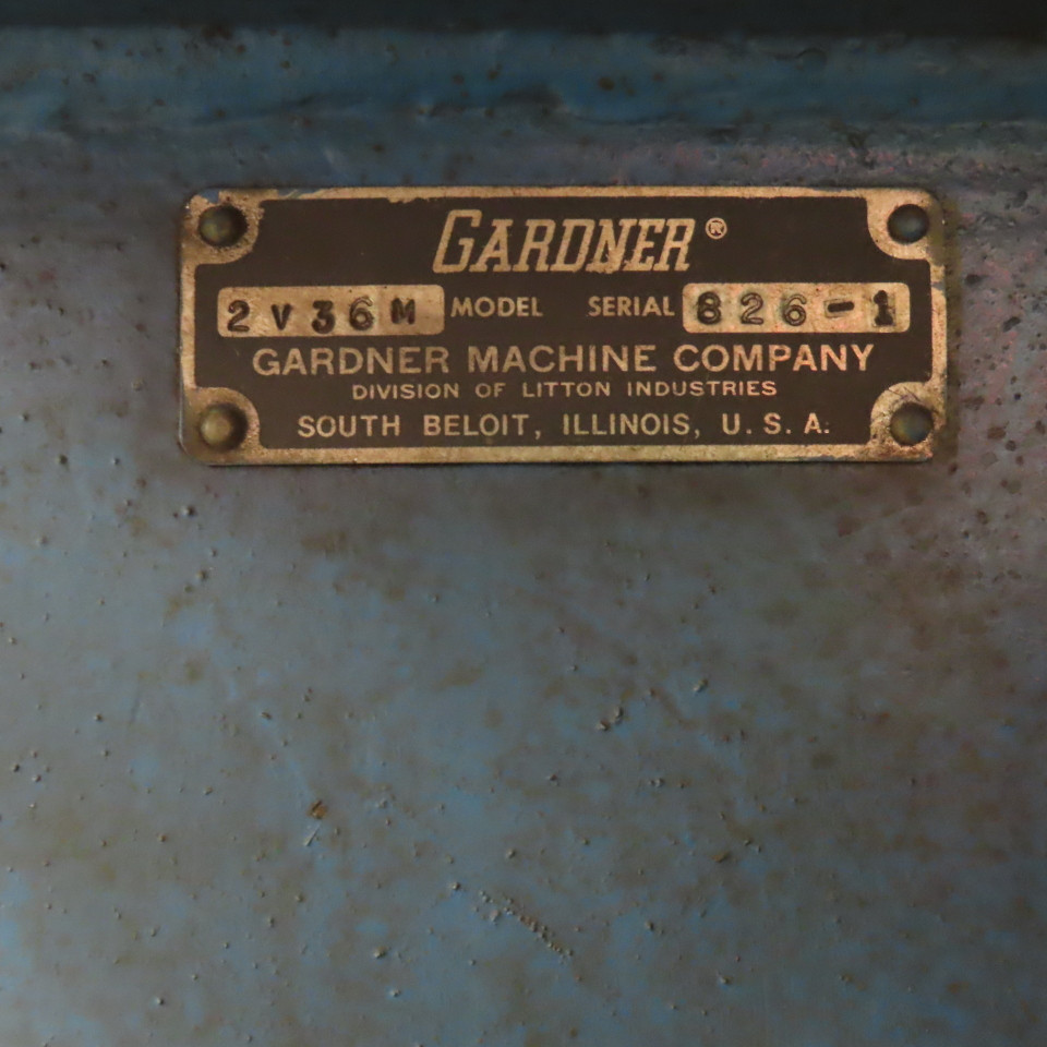 Gardner #2V-36M, 36" double disc vertical spring grinder, 25 HP 230 V. 3 phase 585 RPM - Image 2