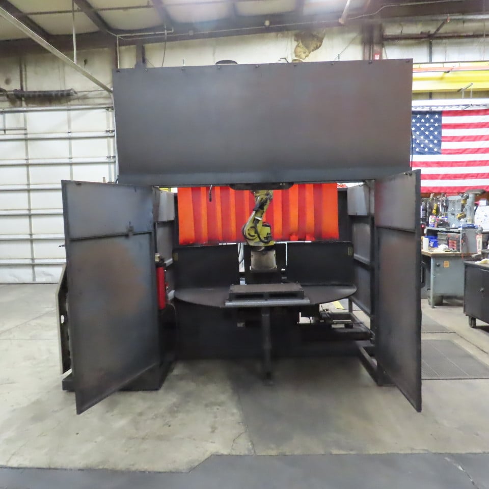 Lincoln, ED4102016, Fanuc 6-Axis dual zone robotic welding cell, 480 V., 3-phase, no welder - Image 1