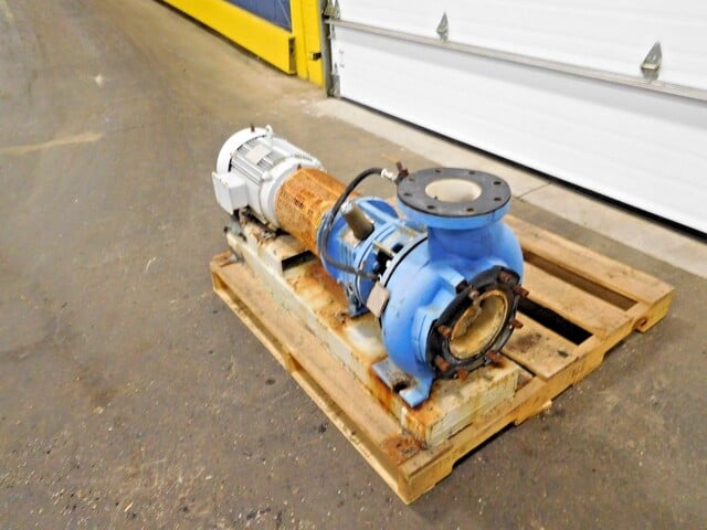 350 GPM @ 25' TDH, ITT #CD4MCU, 6 x 4 x 8.5 A-C pump with 5 HP motor, 1993 - Image 3