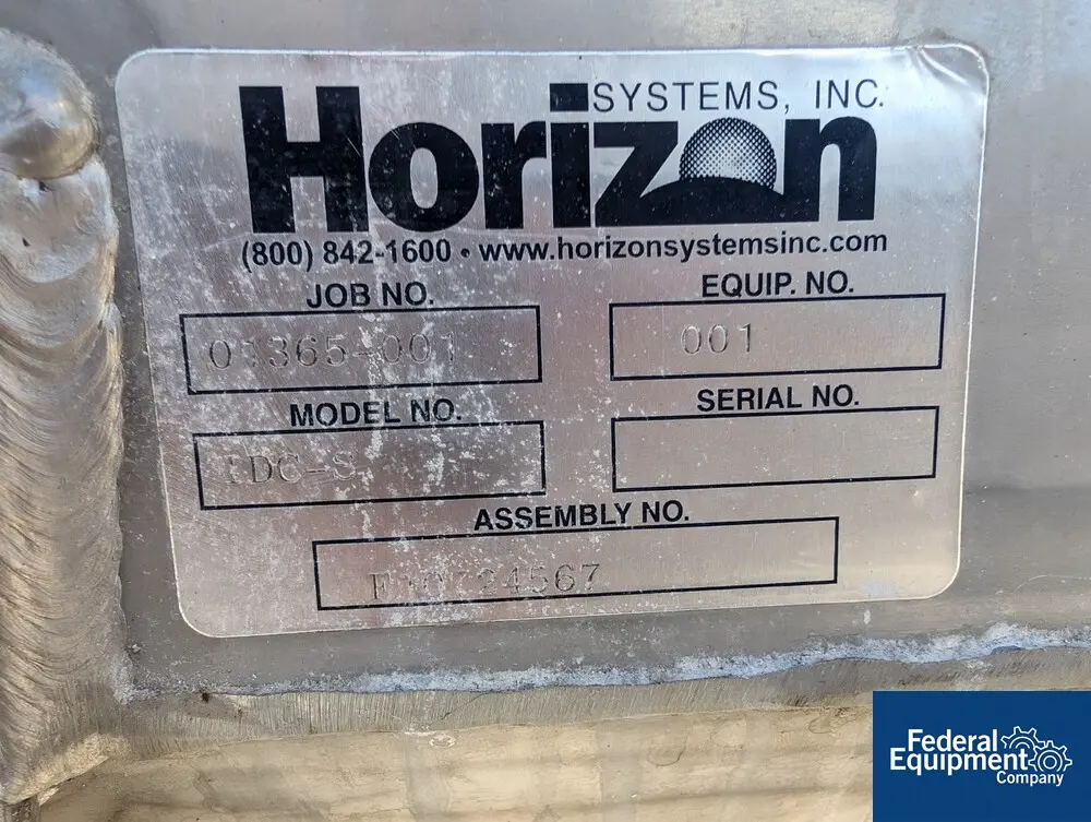 Horizon #IDC-S, Horizon Systems Bag Dump Station, Stainless Steel, integrated dust collection system, on legs - Image 2