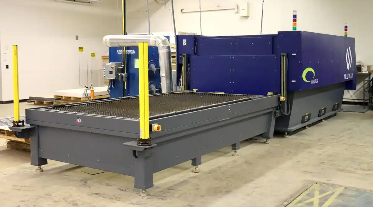 Multicam #Quantus, CNC fiber laser, 4000 watt, 5' x10'table, dual shuttle table, 2020, S46220 - Image 7