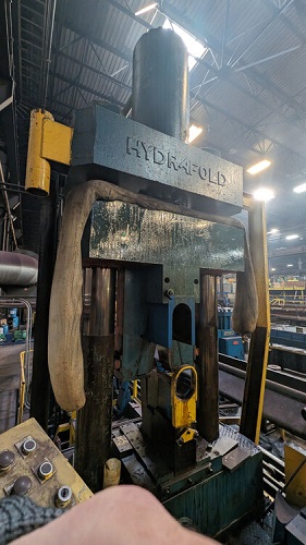 Hydrafold, motorized tube pointer/swager, feed table - Image 1
