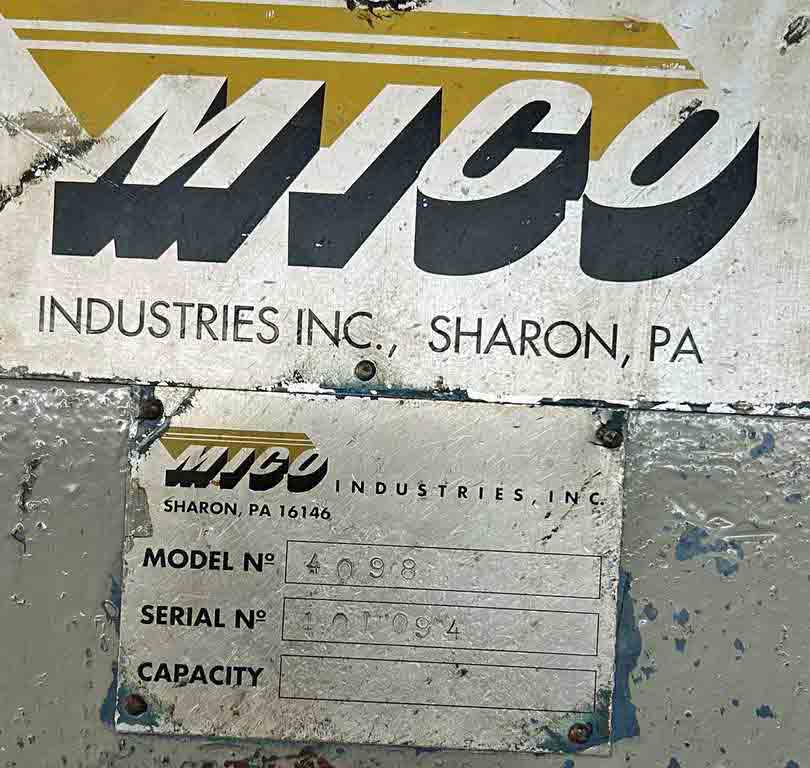 60" Mico Tension Stand, entry & exit separator tooling shafts, with Crop Shear - Image 4