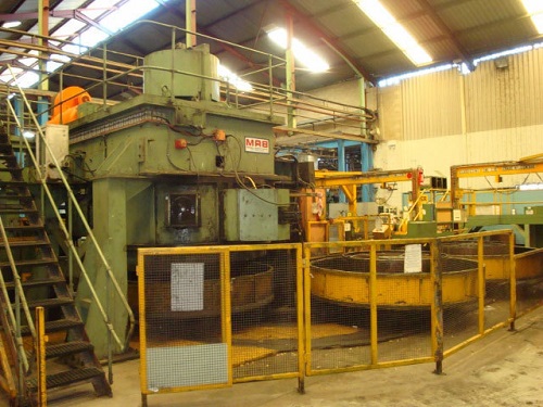 84" Marshall Richards #VNCB84, tube drawing spinner block for copper tube, right handed - Image 1