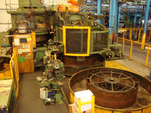 84" Marshall Richards #VNCB84, tube drawing spinner block for copper tube, right handed - Image 2