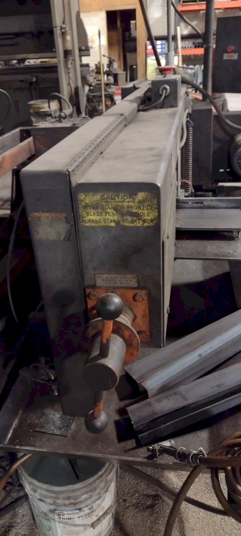 12.75" Hemsaw #Sidewinder-A-4, horizontal miter bandsaw, 1" x13' 6" x.035" blade, S/N 1177213,2013 - Image 4