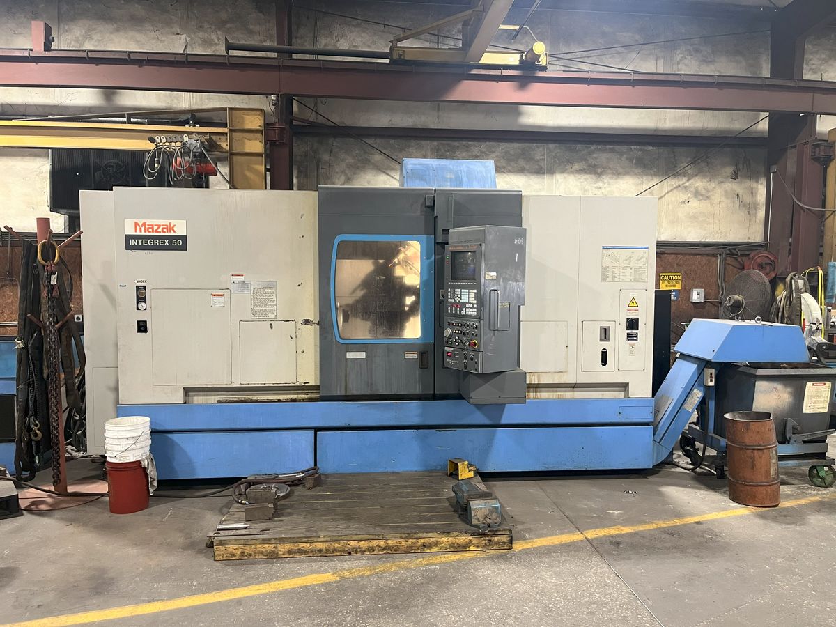 Mazak #Integrex-50-1000U, multi-taksing CNC mill turn live tool, Mazatrol T-Plus, 28" swing, 24" chuck, 1997 - Image 1