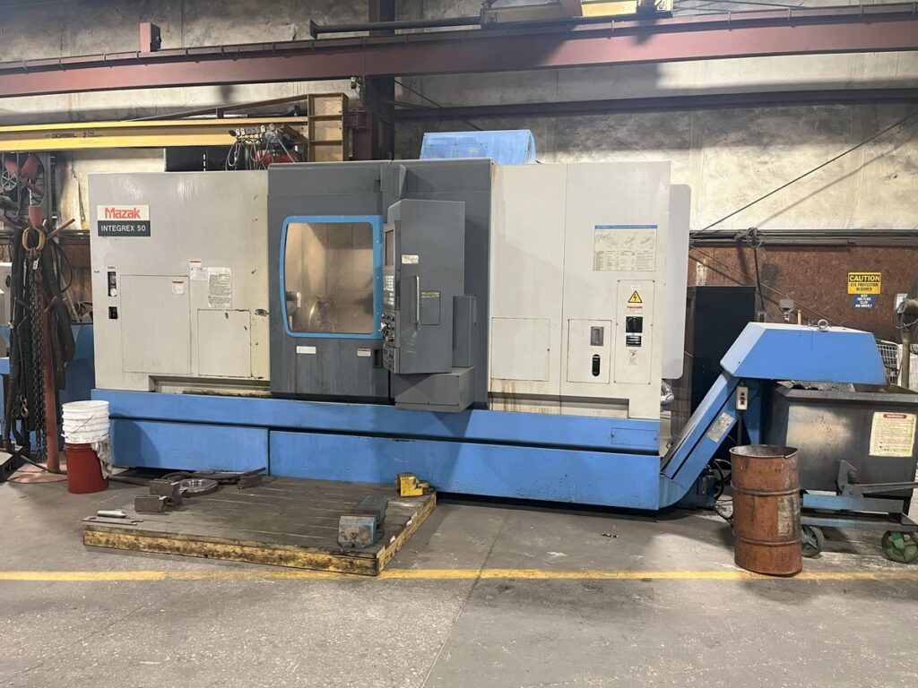 Mazak #Integrex-50-1000U, multi-taksing CNC mill turn live tool, Mazatrol T-Plus, 28" swing, 24" chuck, 1997 - Image 2