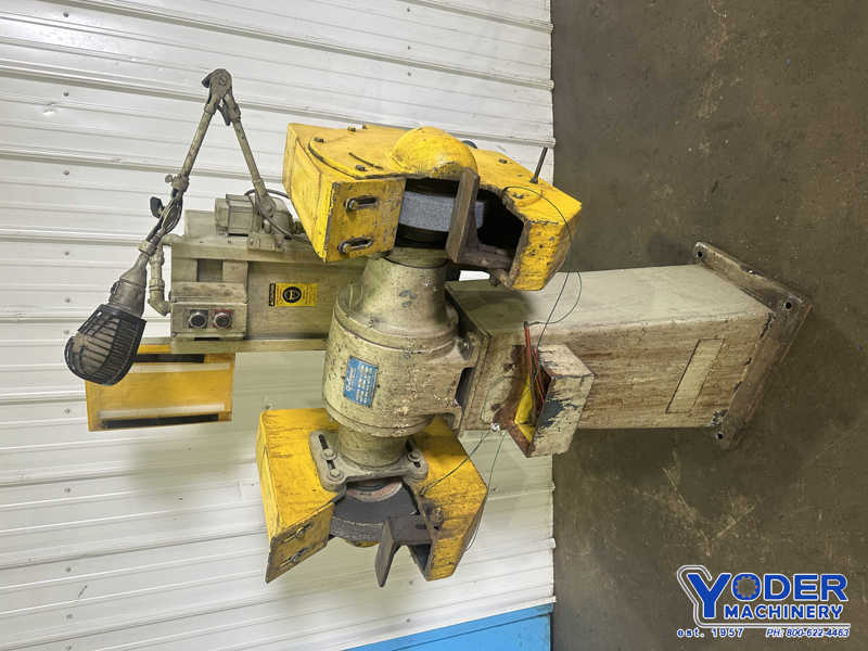 14" Cincinnati #SPL, double end pedestal grinder, 2" wheel, work rest, water tray, 3 HP - Image 3