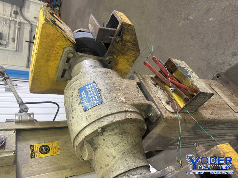 14" Cincinnati #SPL, double end pedestal grinder, 2" wheel, work rest, water tray, 3 HP - Image 6