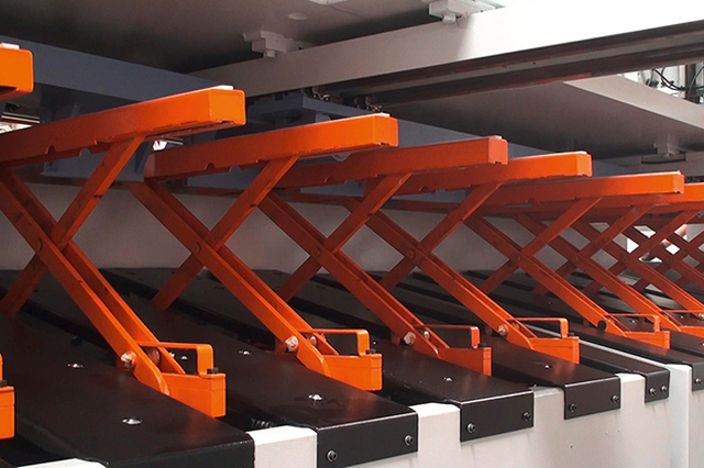 3/8" x 13' Ermaksan #HVR 3100-10, hydraulic variable rake shear, 12-22 SPM, 14 hydraulic holddowns, Ermaksan - Image 4
