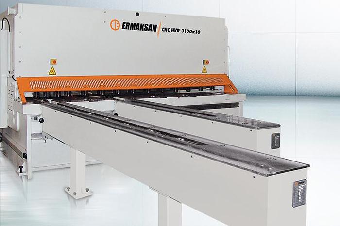 3/8" x 13' Ermaksan #HVR 3100-10, hydraulic variable rake shear, 12-22 SPM, 14 hydraulic holddowns, Ermaksan - Image 5
