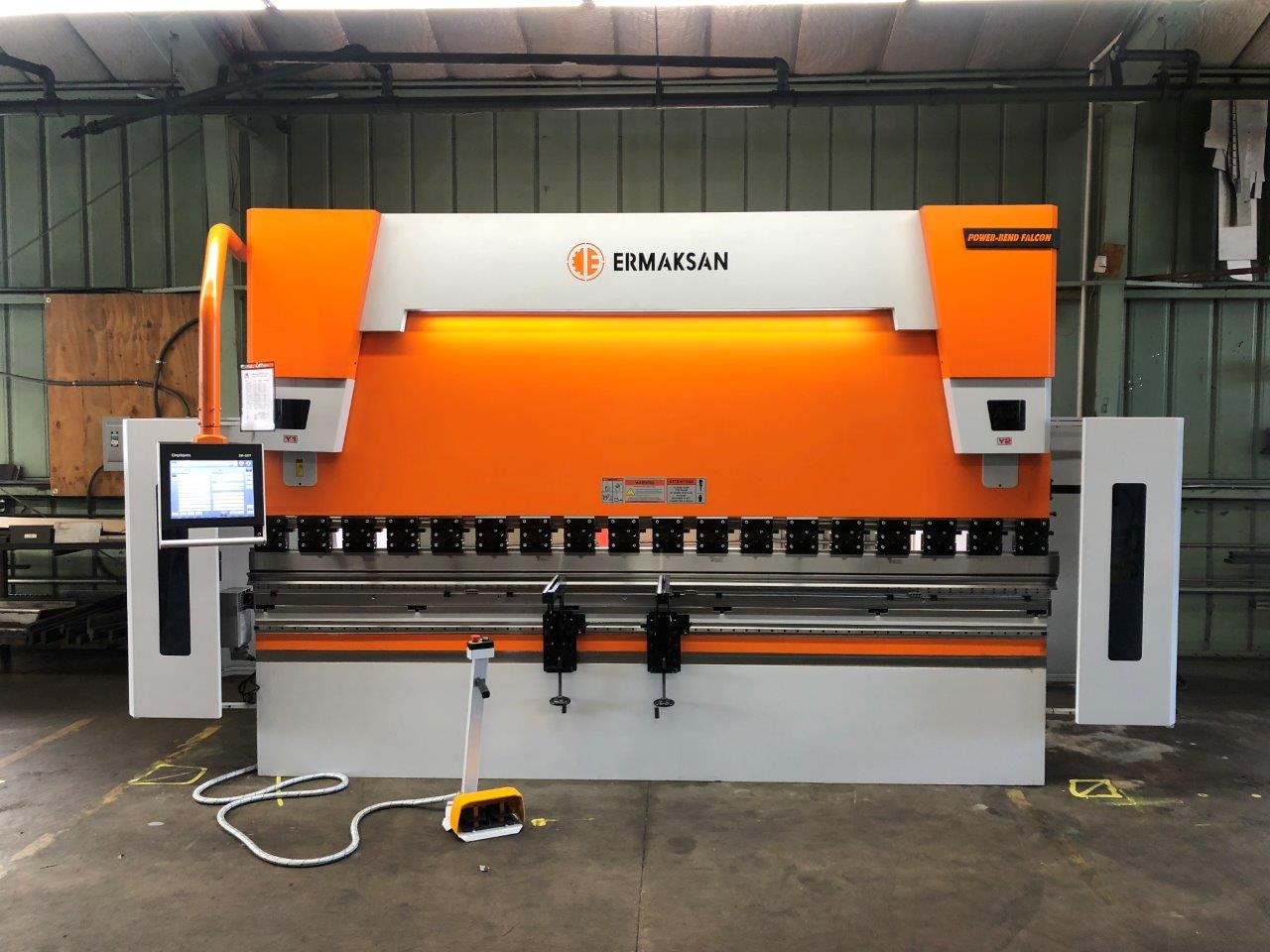 193 Ton, Ermak Power Bend Falcon CNC press brake, 14' overall, 148.8" between housing, 10.8" stroke, 16.1" - Image 1