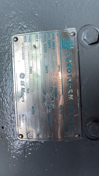 75 HP 1750/2100 RPM General Electric, Frame CD366AT, DPFG-BV, 500 VA, 150/300 VF - Image 2