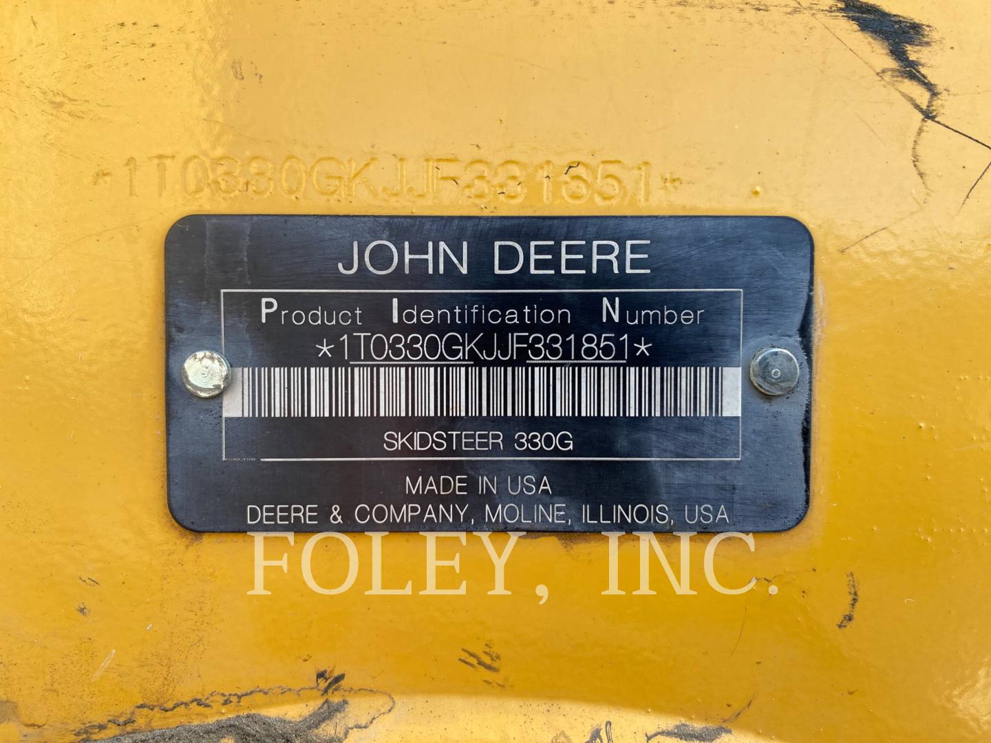 Deere & Co. 330G, Skid Steer Loader, 3337 hours, S/N: 331851, 2018 - Image 6