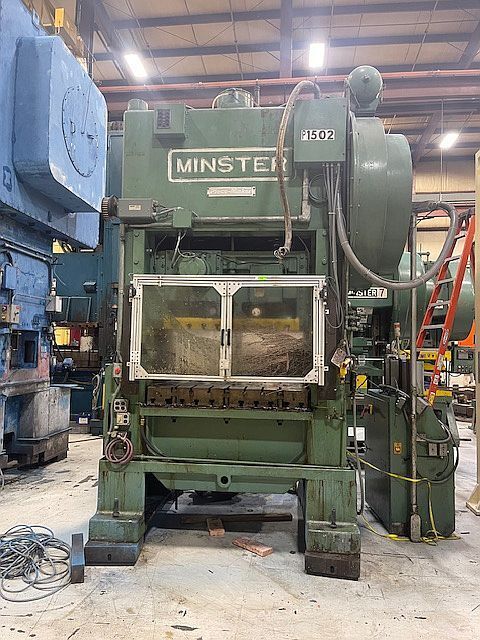 150 Ton, Minster #P2-150-54, straight side double crank, 6" stroke, 23" Shut Height, 4" adj., 45-90 SPM - Image 2