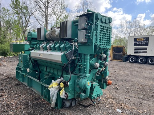 1100 KW Cummins #QSV81G, Natural gas generator set, 277/480 Volts, 1550 HP @ 1200 RPM, Wartsila CW-81-G - Image 4