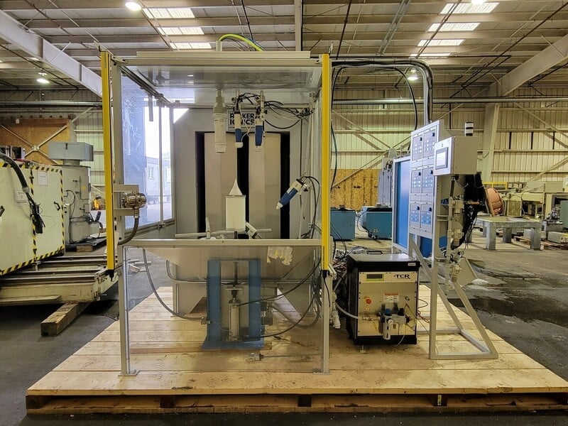 6-Gun Powder Coat Spray System, Parker Ionics #Q_Flo 2000V, (2) Powder Pots, (6) Panels, 120/575 V, 2018 - Image 4