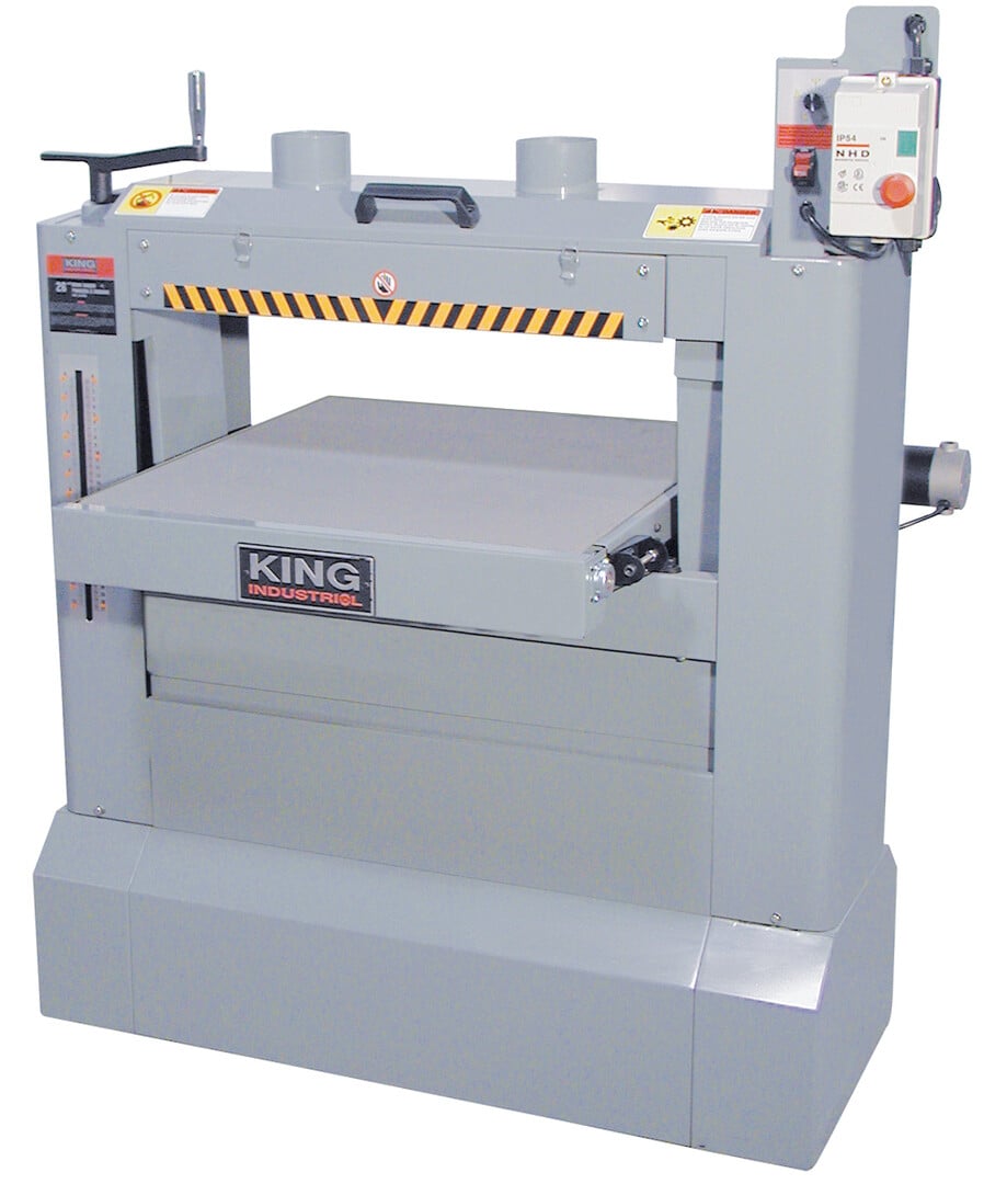 26" King Canada #KC-26DS, Dual Drum Sander, 12" Board thickness, 5" min. L Board, 5" x 120" Abrasive Belt - Image 1