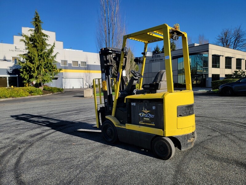 5000 lb. Hyster #E50Z-33, Electric Forklift, 131.1" lift height, 84" Mast lowered height, 2 Mast Stages, 21" - Image 5