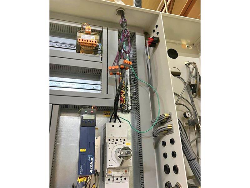 54" x 103" SCM, #DMC-SD90-RRCS, abrasive belt, 2 head, 11-60 FPM, 2021 - Image 3