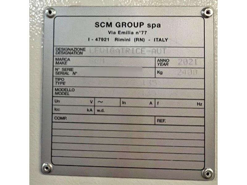 54" x 103" SCM, #DMC-SD90-RRCS, abrasive belt, 2 head, 11-60 FPM, 2021 - Image 5