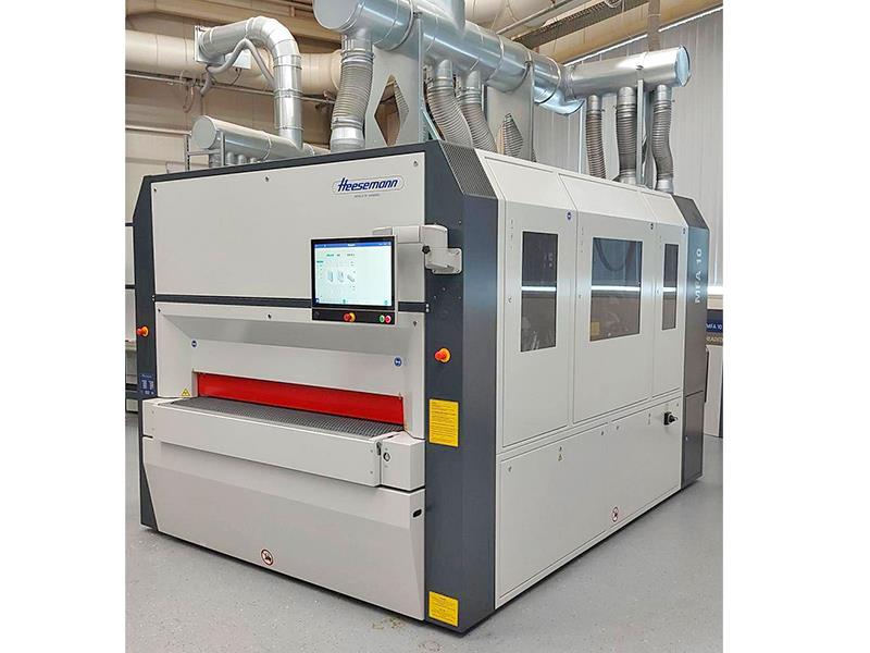 63" Heesemann #MFA-10, wide belt, 3-head, veneer/laquer/wood sanding, 2022 - Image 1