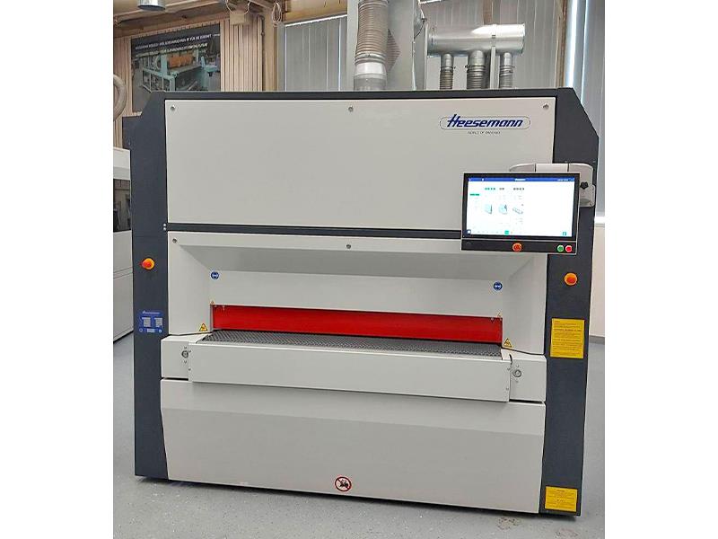 63" Heesemann #MFA-10, wide belt, 3-head, veneer/laquer/wood sanding, 2022 - Image 2