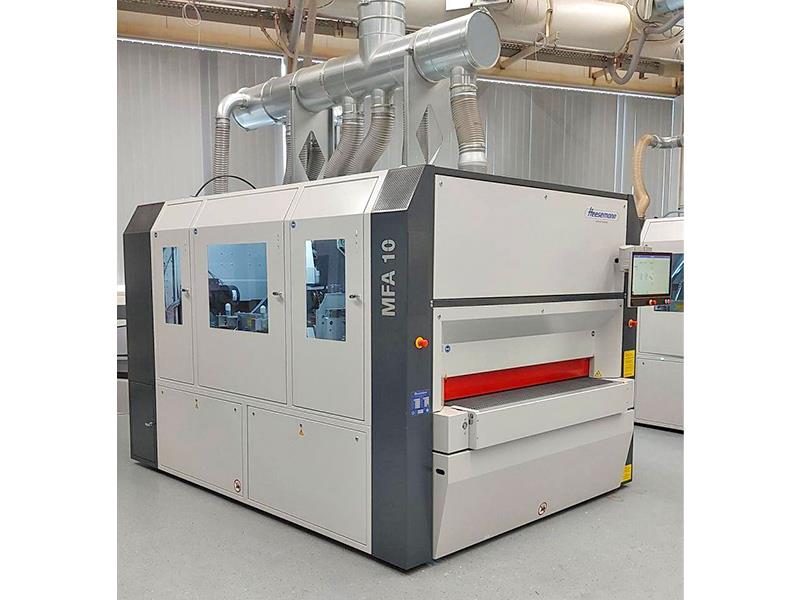63" Heesemann #MFA-10, wide belt, 3-head, veneer/laquer/wood sanding, 2022 - Image 3