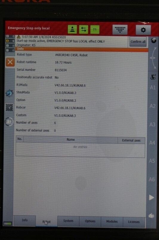 Kuka, KR-3 R540, robot system w/KRC4 Compact, unused, 2021 For