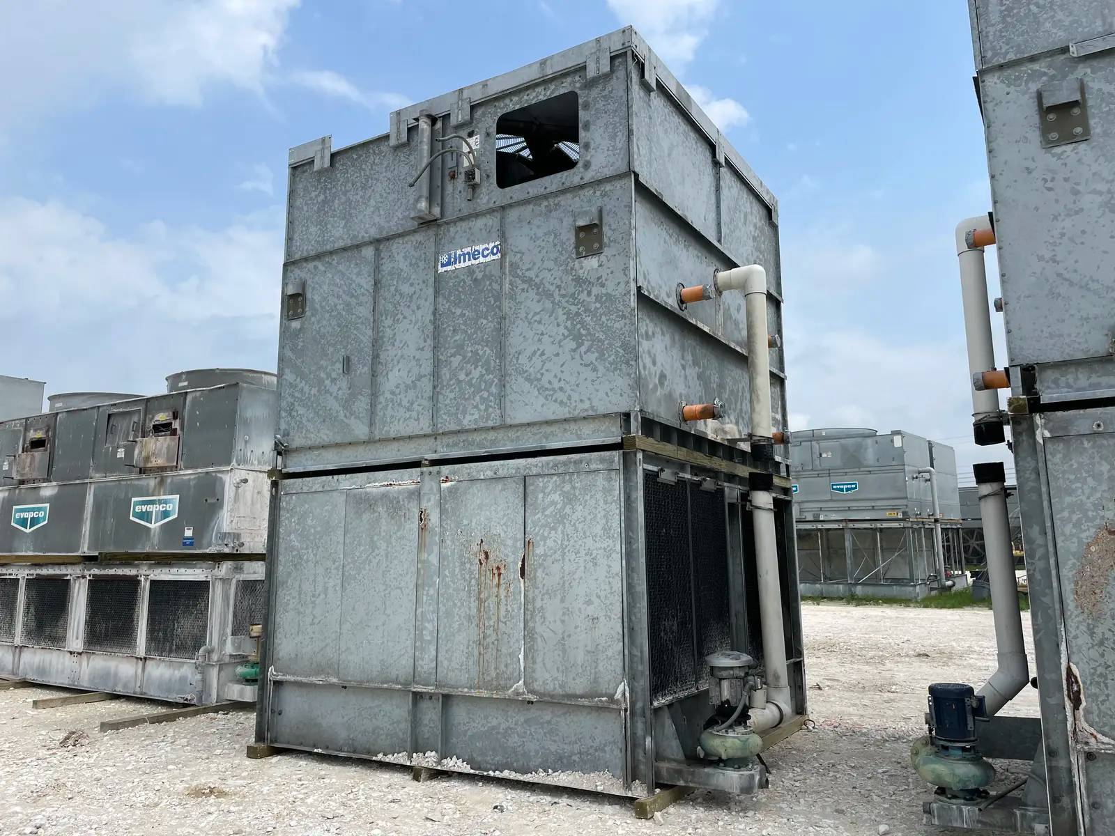 470 Ton, Imeco #IDC-1880-4, evaporative condenser, 20 HP motor, 2001 - Image 4