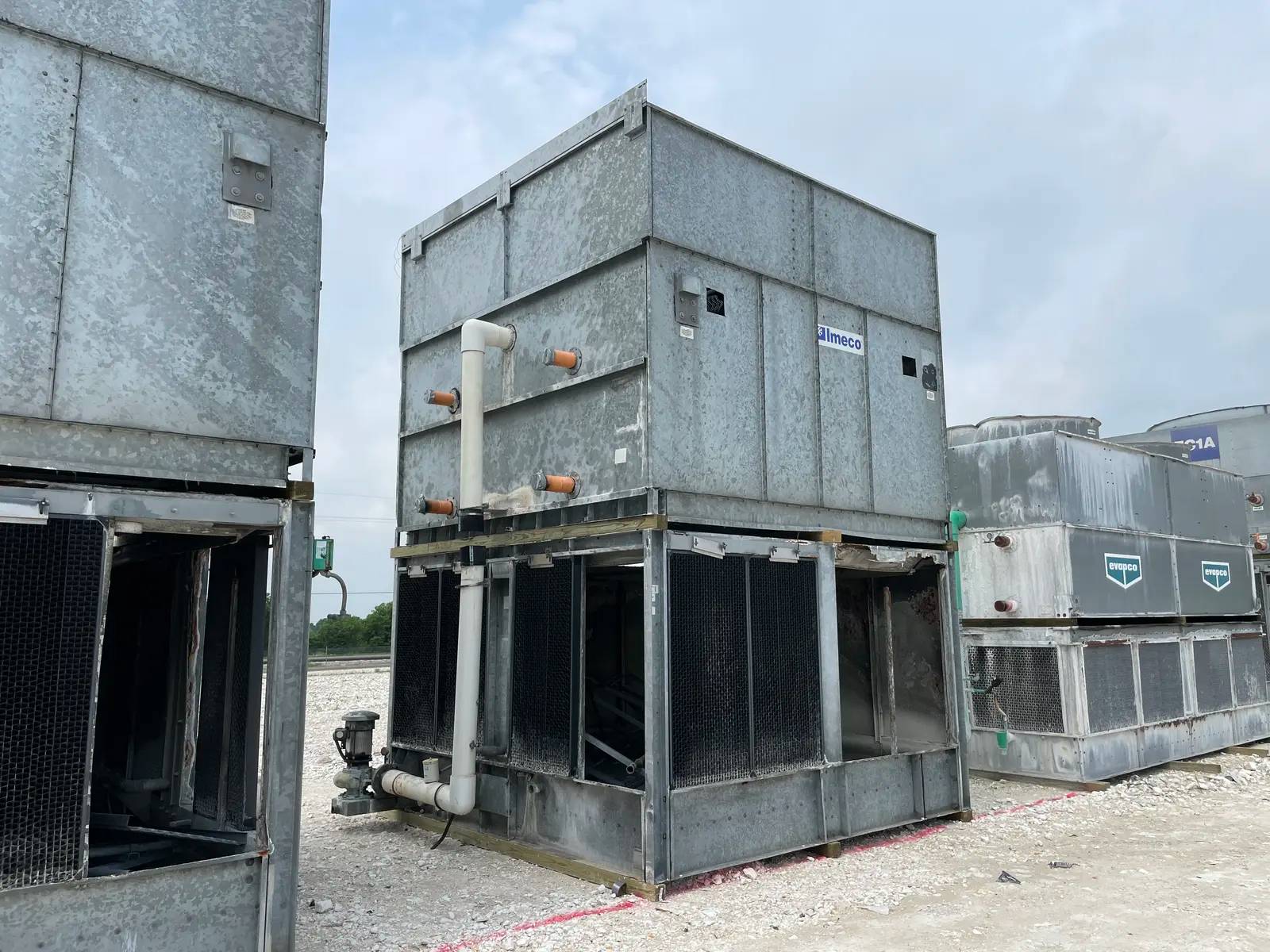 470 Ton, Imeco #IDC-1880-4, evaporative condenser, 20 HP motor, 2001 - Image 5