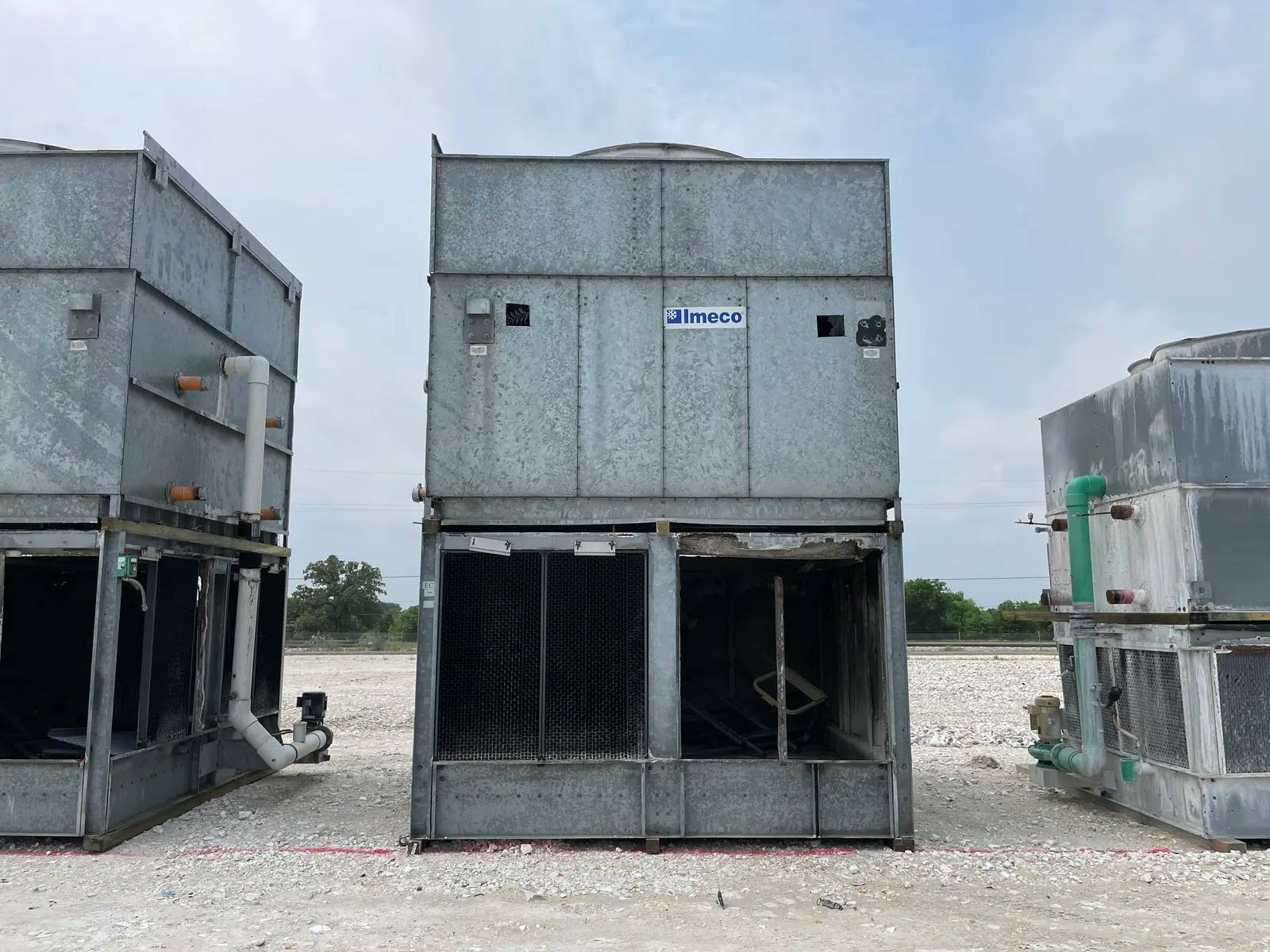 470 Ton, Imeco #IDC-1880-4, evaporative condenser, 20 HP motor, 2001 - Image 6