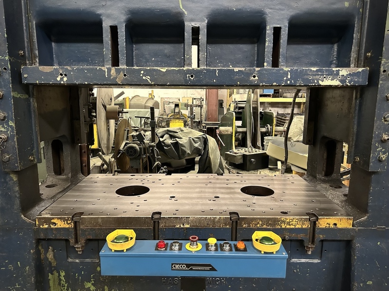 125 Ton, Bliss #S2-125-72-36, straight side double crank press, 10" stroke, 22.5" SH to bed SDAU, 72" RL x - Image 5