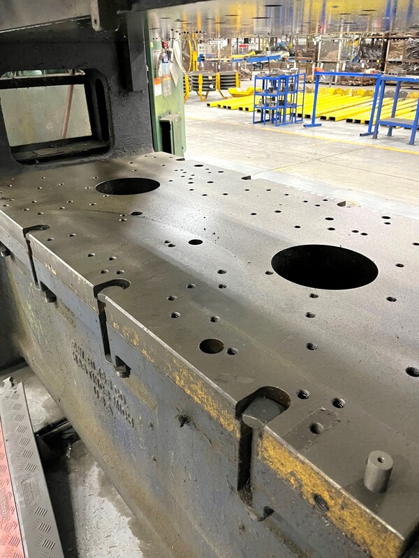 125 Ton, Bliss #S2-125-72-36, straight side double crank press, 10" stroke, 22.5" SH to bed SDAU, 72" RL x - Image 9