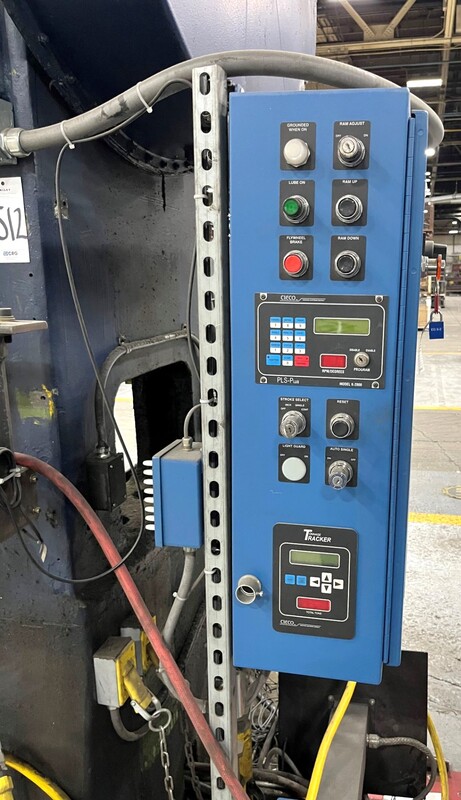 125 Ton, Bliss #S2-125-72-36, straight side double crank press, 10" stroke, 22.5" SH to bed SDAU, 72" RL x - Image 10
