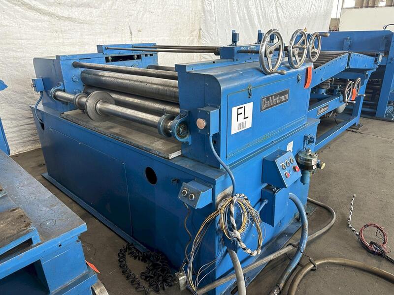 54" x .104" Dahlstrom #S54-12-10, 9 Roll Leveler / Flattener, 30-150 FPM, Entry Pinch Rolls - Image 1