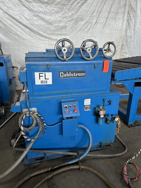54" x .104" Dahlstrom #S54-12-10, 9 Roll Leveler / Flattener, 30-150 FPM, Entry Pinch Rolls - Image 2