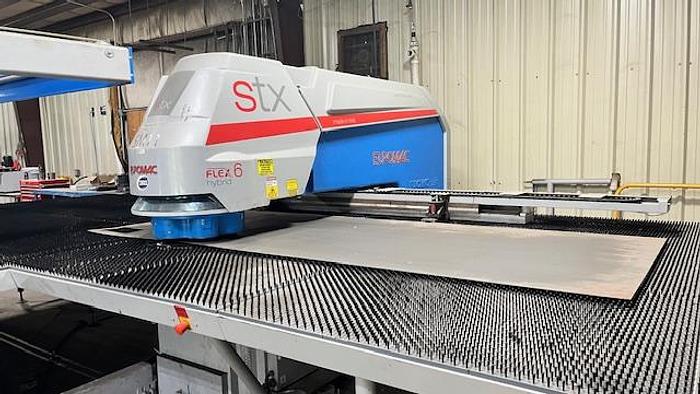 30 Ton, Euromac #STX-Flex-6, hybrid CNC turret punch, 4' x 8' sheet, 2018 - Image 1