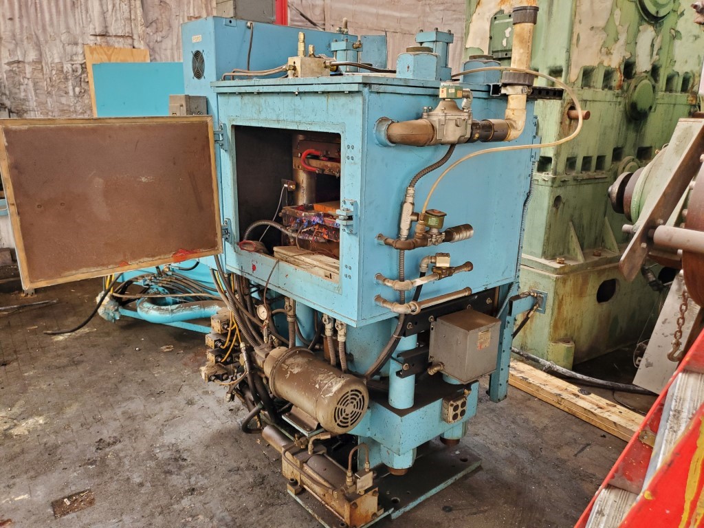 150 Ton, TMP, hydraulic rubber press, 6 stroke, 6" DL, 18" x18", electric platen, self contained hydraulic - Image 7