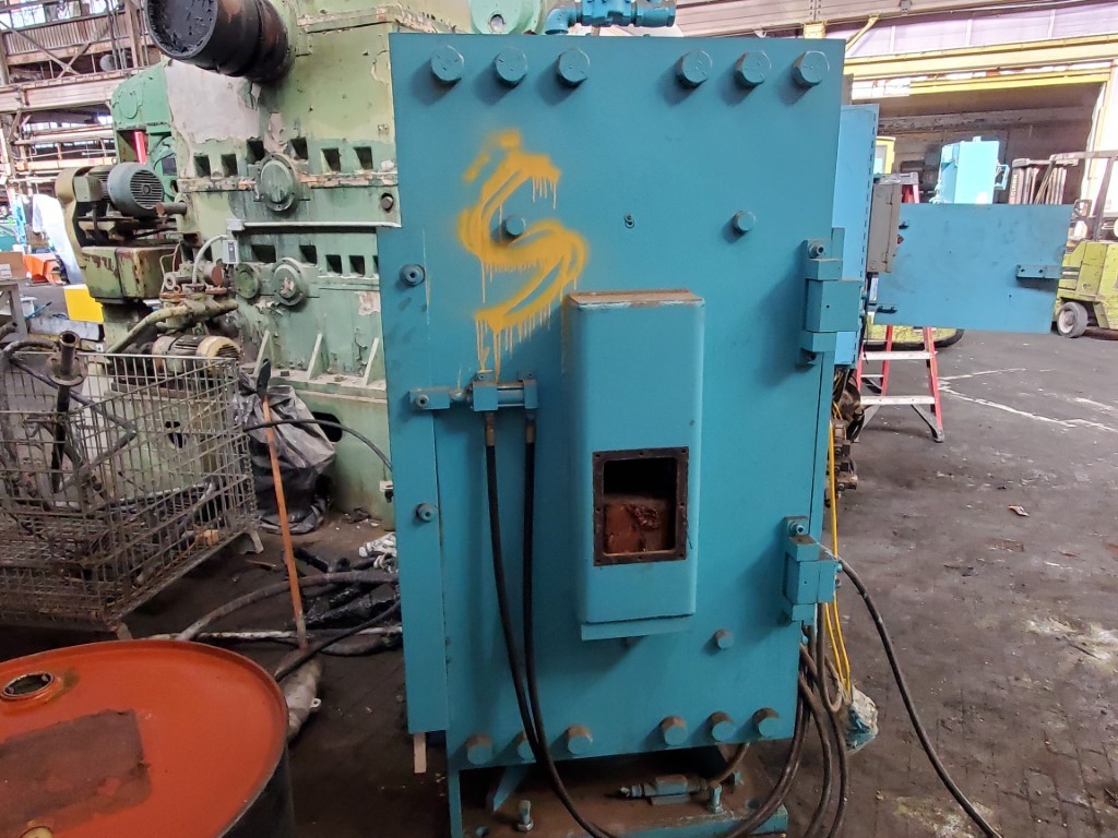 400 Ton, French Oil TMP, hydraulic press, 6 stroke, 12" DL, 24" x28", electric platen - Image 7