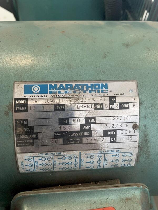 5 HP Rol-Air horizontal air compressor, piston type - Image 5