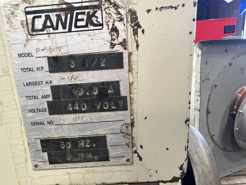 20" CanTek #P508V, planer, 440 V., 3 phase - Image 8