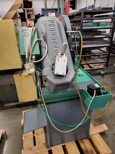 14" Pedrazzoli Super Brown #350/60MP, manual circular cold saw, pneumatic vise - Image 5