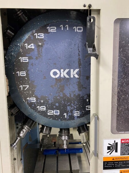 OKK #PG8, CNC vertical machining center, 12000 RPM, 20 automatic tool changer, BT40, 30 HP - Image 8