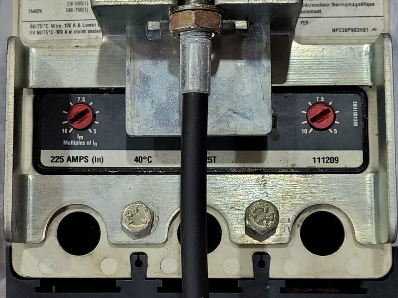 225 Amps, Eaton, KDC3400FS, 3-pole circuit breaker w/Stainless Steel enclosure, 600 VAC - Image 6